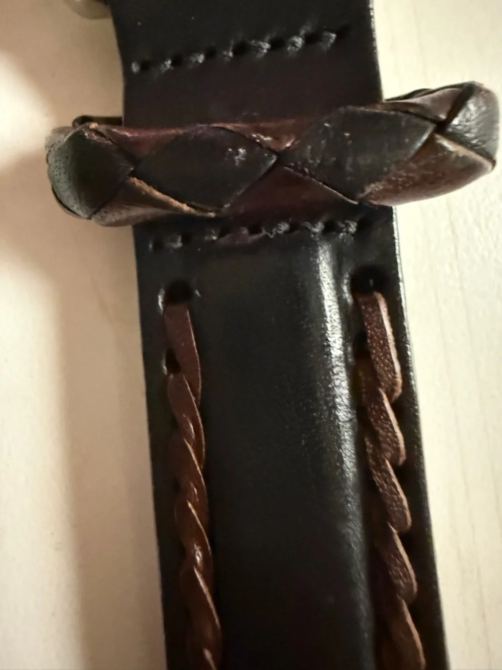 Vintage Brighton Concho Belt 97010.  Two Tone. SZ 32 M/L Beautiful Condition.